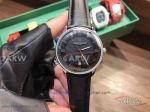 ZY Factory Vacheron Constantin Black Roman Dial Black Leather Strap 40mm Watch